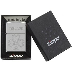 Resim Zippo Ireland Shamrock Dizayn Çakmak 