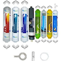 Resim Pemax Water Solutions Kapalı Kasa Su Arıtma Cihazlarına STDMAX 8'li Platinium Mebran Alkali-Mineral-Detox-Tatlandırıcı 