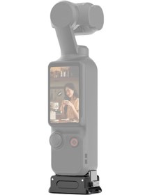 Resim Skycity Djı Osmo Pocket 3 İçin Şarj Edilebilir Hızlı Kurulum Tabanı - Alüminyum Malzeme, 1/4" Vida Açığı Ve Manyetik Tutma Özelliği 