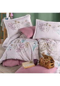 Resim Clasy Ranforce %100 Pamuk Tek Kişilik Nevresim Bahari V1 Pembe Pembe 