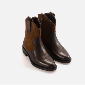 Resim Rouge Kadın Western Bot 2026 Kahve Süet 