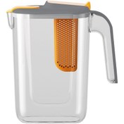 Resim Bireysel, Aile, Ofisler, Partiler İçin Uygun Filtreli 2600ml Beyaz/gri Modern Su Sürahi 
