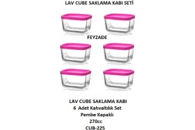 Resim Feyza Design Pratik ve Şık 6'lı Kahvaltılık Saklama Kabı Seti 270CC 