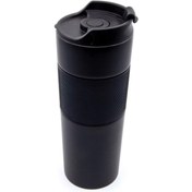 Resim Tohana Lüx French Press Siyah Paslanmaz Çelik Termos Mug 500 ml 