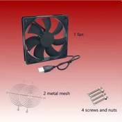 Resim Sunshine022 5v Çift Koruma Usb Soğutucu 3.15 İnç Metal Izgara Tablet Fan 