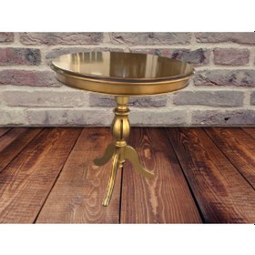 Resim Fiskos Baba Ayak Model Parlak Ihlamur Ağacı Ayak Parlak Gold Mdf N11.2466 