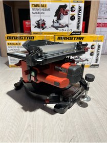 Resim MAXPLUS Tablalı 45 gönye kesme 210 bıçak çapı 45-açılı yatar 