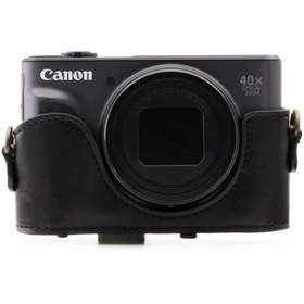 Resim MegaGear MG1173 Canon Powershot SX730 HS Deri Kamera Çantası 