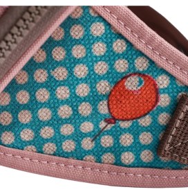 Resim Pembe Fil Desenli Kanvas Unisex Göğüs ve Bel Çantası 