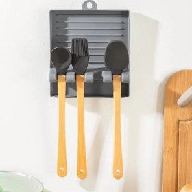Resim Hd Group Org-85 Kaşık ve Kapak Tutucu - Kapak Standı Kaşık Kepçe Altlığı Düzenleyici Organizer - 