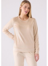 Resim Pierre Cardin Kadın Krem Pijama Takımı Pc8916-s-v2 Krem 