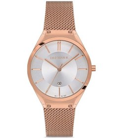 Resim Dice Kayek Dk.1.ag1223.01 Hasır Kordon Çelik Kasa 5 Atm Suya Dayanıklı Rose Gold Renk Kadın Kol Saati Rose Gold 