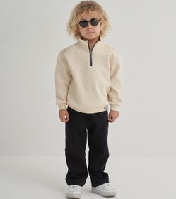 Resim Unisex Çocuk İnterlok Pantolon Siyah - 3-4 Yaş 