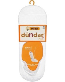 Resim Dündar Çorap Dündar Plus 6913 Bayan Modal Silikonlu Babet Çorap 6 Adet 001 