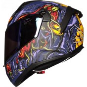 Resim Mts M-801-SNAKE Zombıes Orange Kask 