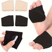 Resim 2 Adet Kadın ve Erkekler İçin Metatarsal Pedler Yumuşak Kumaş Çoraplar - Destek İçin Ayak Tabanı Yastığı 