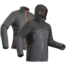 Resim Decathlon Erkek 3'ü 1 Arada Outdoor Trekking Montu - Siyah - Travel 500 -10°c 
