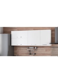 Resim Minar 195 Cm Mutfak Dolabı Beyaz 195-B2-Üst Modül Beyaz 