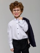 Resim Getoni Düğmeli Uzun Kollu Okul Gömleği 232922218 Beyaz 