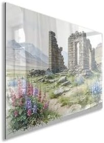Resim Doğa Manzaralı Cam Tablo - Anadolu - Yatay Motif 03-087, 65 x 45 
