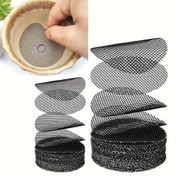 Resim Çiçek Saksıları için 50 Adet Yuvarlak Fileli Drenaj Ekranları - Dayanıklı Polyester, Toprak Kaybını Önler & Sağlıklı Bitki Büyümesini Teşvik Eder, Bonsai & Bahçecilik için İdeal 