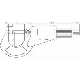 Resim 25-50MMX0.001 IP54 Dijital Dış Çap Mikrometre 