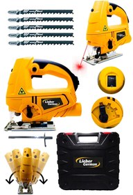 Resim Lieber German 1800 Watt Tam Profesyonel 45° Pandül Kesim Lazerli Otamatik Şanzumanlı Dekupaj Bıçkı Makinesi 