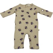 Resim Milk & Muffin Misket Desen Uzun Kollu Bebek Tulum 