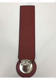 Resim Karantuhafiye Deri Kilit Kapak / Çanta Kilit Kırmızı Kırmızı 