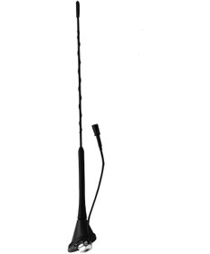 Resim Teltree Vw Polo Golf Jetta Bora Passat Gtı İçin 41cm Demir Araç Anteni - Kolay Montez, İyi Radyo Alımı, Siyah 