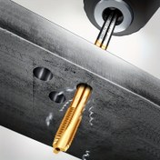 Resim AUGUSTTOOLS Yüksek Hızlı Çelik M2-M12 Tap Spiral Flütler ile - İleri Besleme, Paslanmaz Çelik için Yeni Konu Kesici, Düz Kafa, Tek Paket, Yeni Konu Kesici | Düz Kafa Tap | Dayanıklı Yapı, Metal Kesme Araçları 