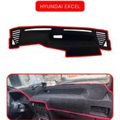 Resim Hyundai Exceltorpido Koruma Halısı Kırmızı Kenar 