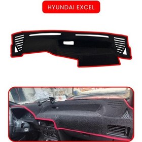 Resim Hyundai Exceltorpido Koruma Halısı Kırmızı Kenar 