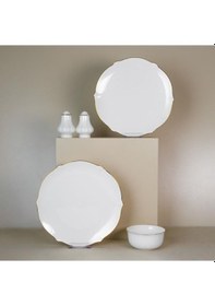 Resim Evaliza Magnolia Premium Gold 60 Parça 12 Kişilik Yemek Takımı 