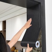 Resim 1 adet 15cmx5m Kendinden Yapışkanlı Kapı Çerçevesi Kenar Bandı - Kırık Yüzeyler için Ahşap Desenli Yenileme Tamir Şeridi, Kolay Uygulama, Tuğla ve Taş Deseni, Vinil Malzeme, Ev Dekorasyonu İçin Mükemmel 