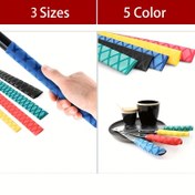Resim 1 adet / 5 adet Isı Küçültme Tüpü Tutma Kolu Isı Küçültme Tüpü Kaymaz, Su Geçirmez, Antistatik Isı Küçültme Tüpü, Balıkçı çubuğu, badminton raketleri için uygun, çeşitli sahneler 