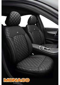 Resim Skoda Rapid 2012 Ve Sonrası Uyumlu Monaco Serisi Siyah Koltuk Kıl 