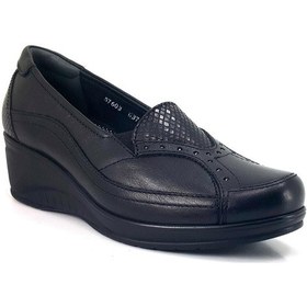 Resim Forelli Rosa 24ka Kadın Anatomik Günlük Ayakkabı - Siyah-siyah Siyah 