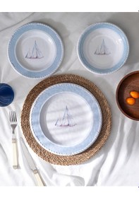 Resim Madame Coco Densy 6 Kişilik 18 Parça Yemek Takımı - Mavi/beyaz Yset0000000077 