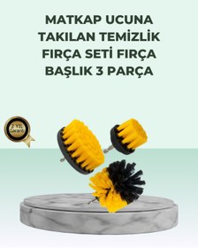 Resim Clevora Matkap Uyumlu Temizlik Fırçası Seti 3’lü Çok Amaçlı 