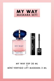 Resim Giorgio Armani My Way EDP 30 ml & Mini Vertigo Lift Maskara Kadın Parfüm Seti 7829999999259 