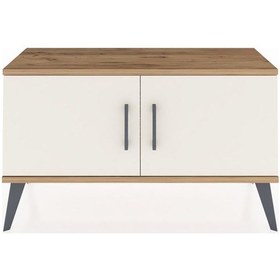 Resim Arges Şifonyer 2 Raflı 2 Kapaklı 88x30x48 Çam-aytaşı/antrasit Aytaşı/antrasit 