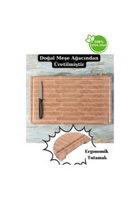 Resim Halohope El Yapımı End Grain Meşe Kesme Tahtası Dayanıklı Ve Doğal Mutfak Yardımcınız Meşe 