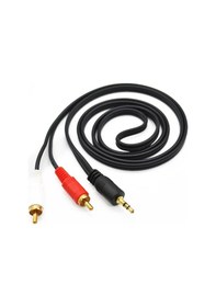 Resim Electroon 2Rca - 3.5Mm Stereo Aux Kablo 3 Metre Gold 