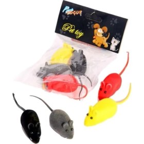 Resim 4'lü Öten Fare Kedi Oyuncağı 