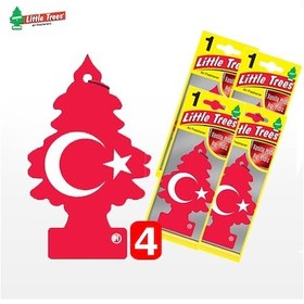Resim Oto Koku Little Trees Kağıt Koku Türk Bayrağı Ay Yıldız 4 Adet 