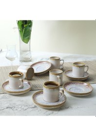 Resim Keramika Hydra Nordic Kahve Takımı 12 Parça 6 Kişilik 21287 
