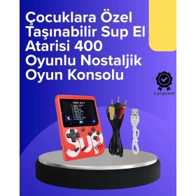 Resim Yazline Global Çocuklar Için 400 Retro Oyunlu Konsol 