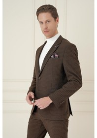 Resim Efor C 695 Slim Fit Kakao Spor Ceket Kahverengi 