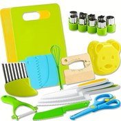 Resim Mutfak Bıçağı Seti, Mutfak Araçları Simülasyonu Mutfak Oyuncakları, Mini Şef Bıçağı Seti, Plastik ve Ahşap Bıçaklar, Katlanabilir Kesiciler, Sandviç Kesiciler, Soyucular, Kesme Tahtaları, Doğum Günü Hediyeleri. 